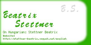 beatrix stettner business card